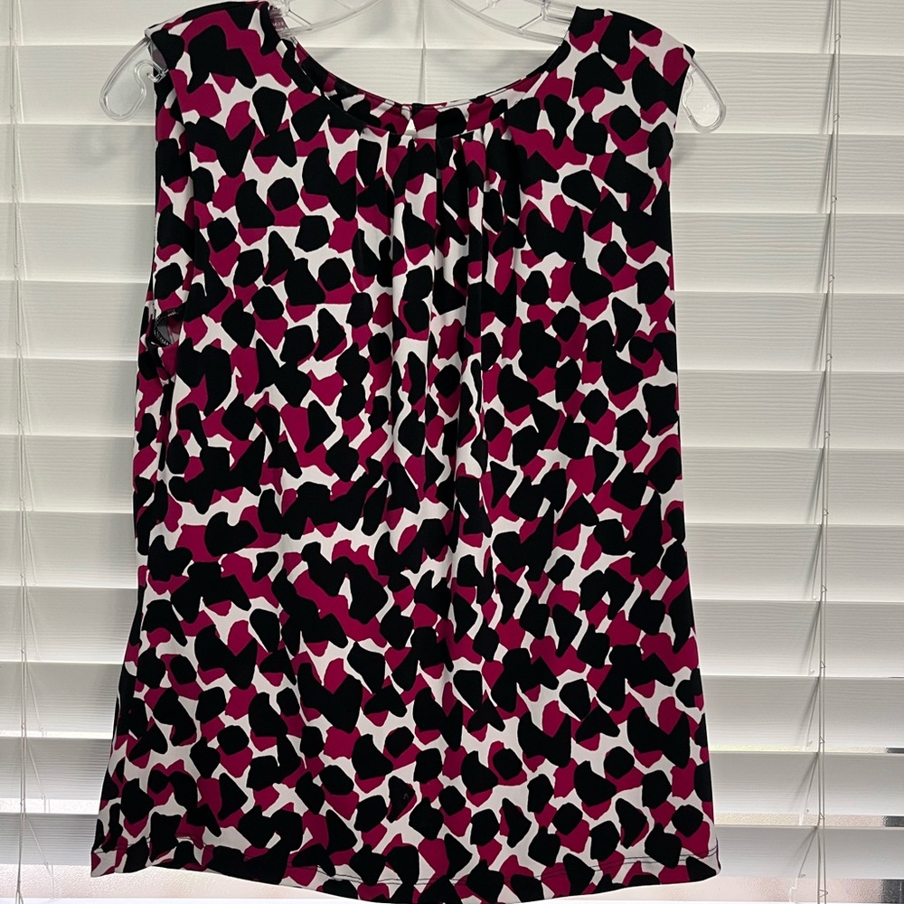 Calvin Klein pink and black blouse